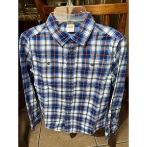 Gymboree boys flannel plaid shirt